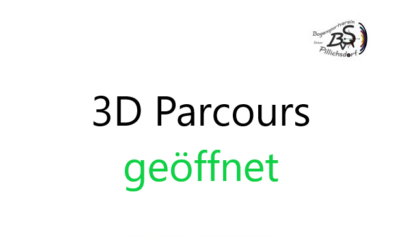 Sturmschäden beseitigt – 3D Parcours geöffnet